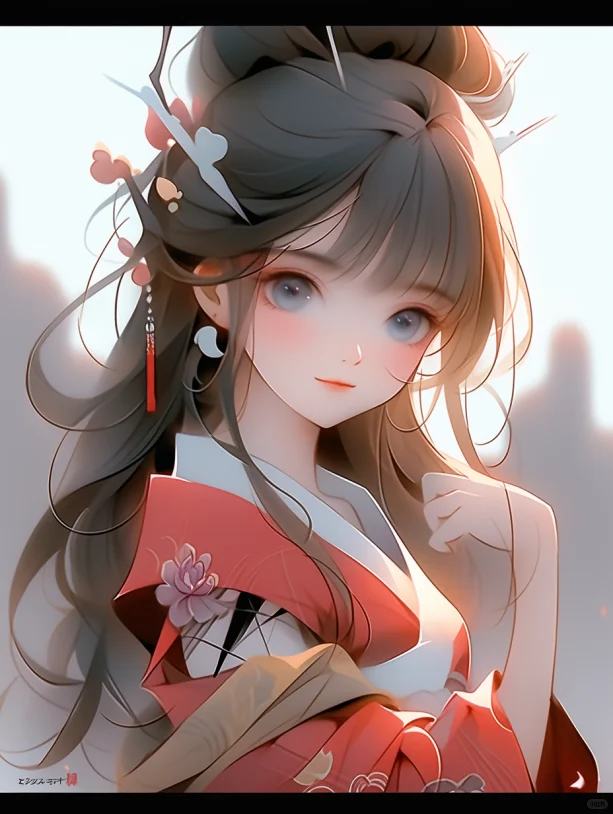端庄美丽，娴静而高贵的古代美女。