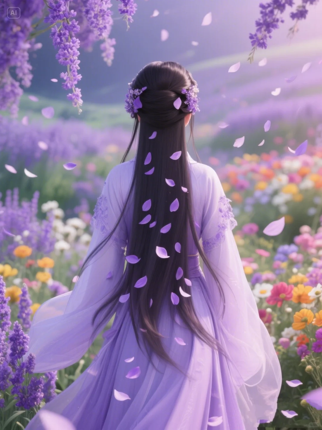 梦回千年 须尽欢～紫色系古风背影