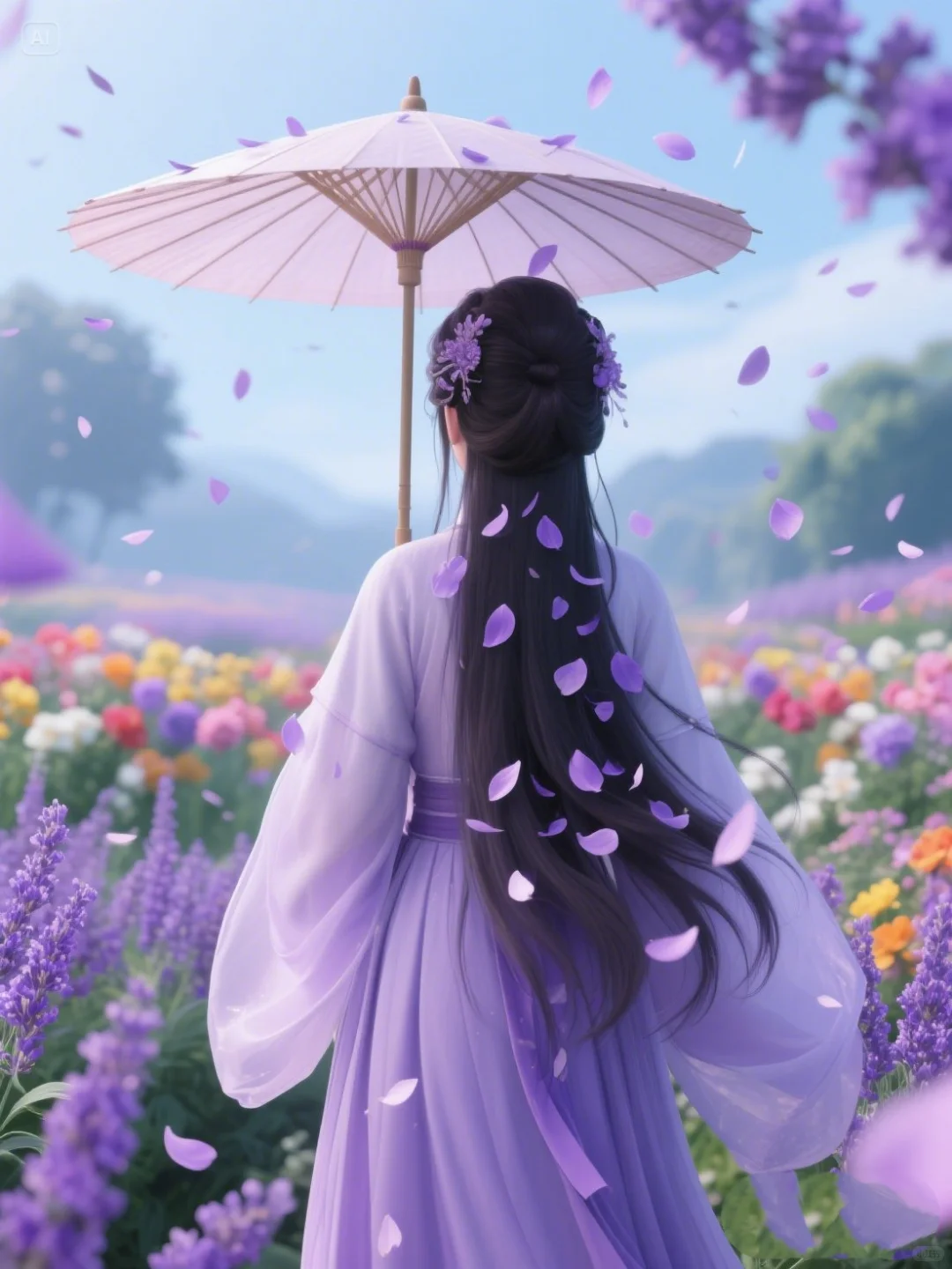 梦回千年 须尽欢～紫色系古风背影