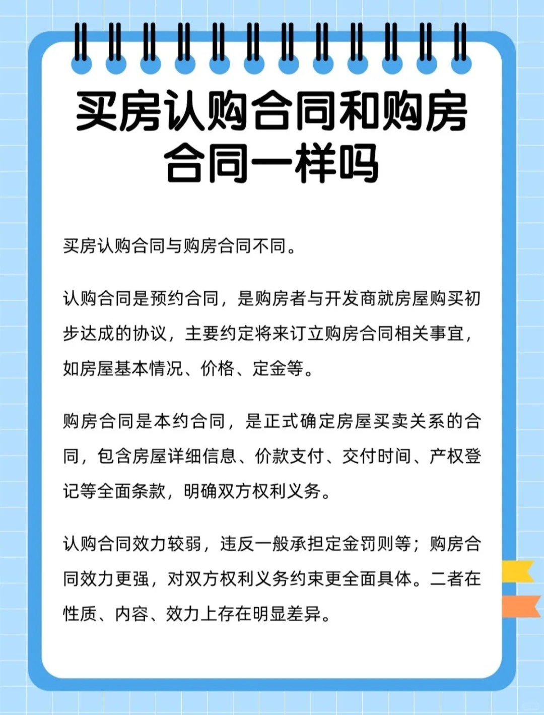 买房必看：认购合同与购房合同的区别💡