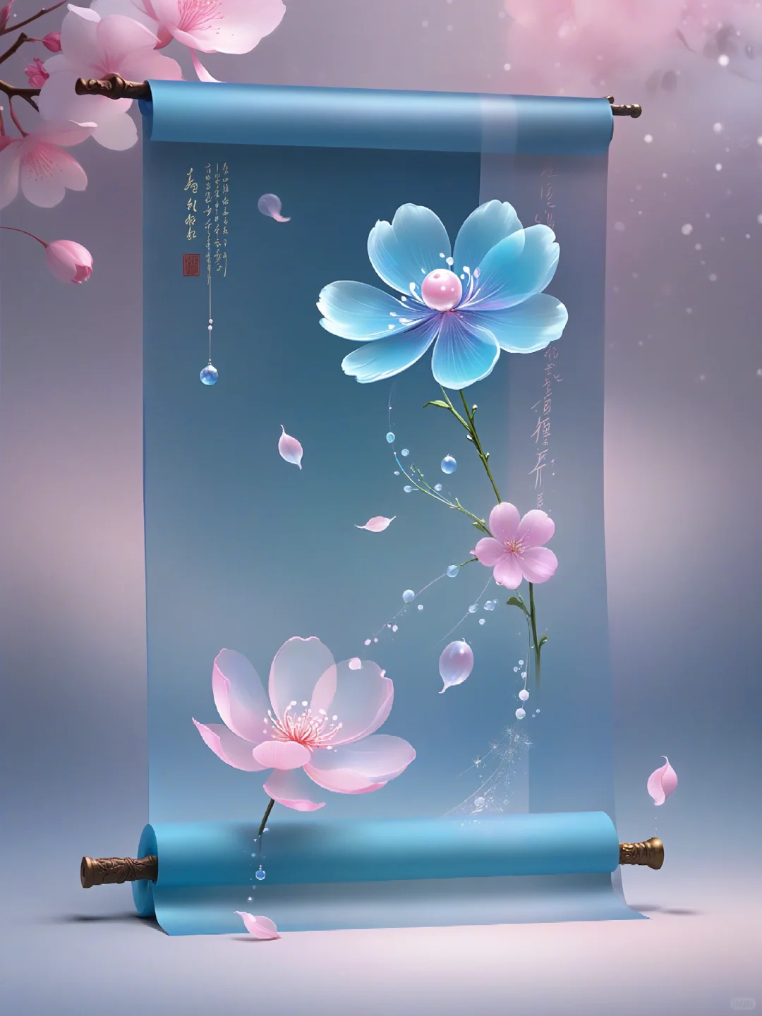 桃花浅深处，似匀深浅妆