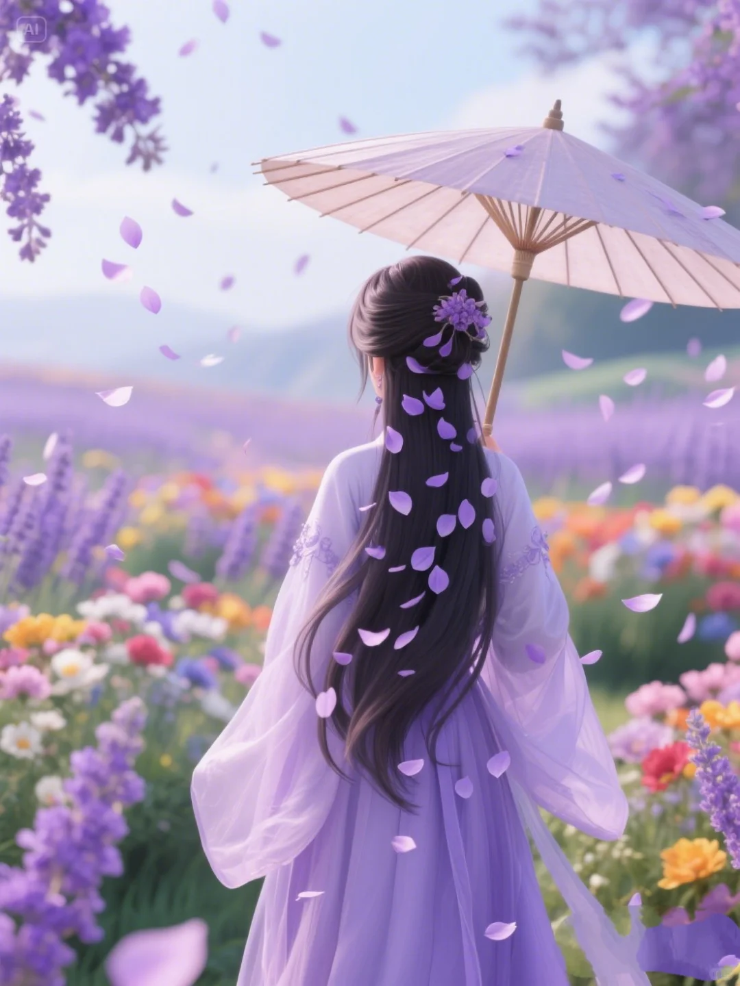 梦回千年 须尽欢～紫色系古风背影