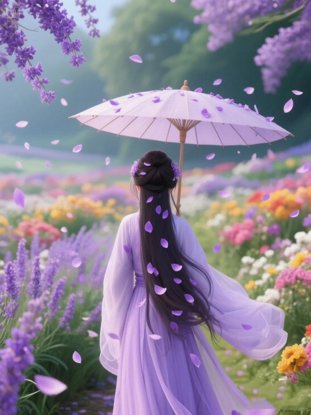 梦回千年 须尽欢～紫色系古风背影