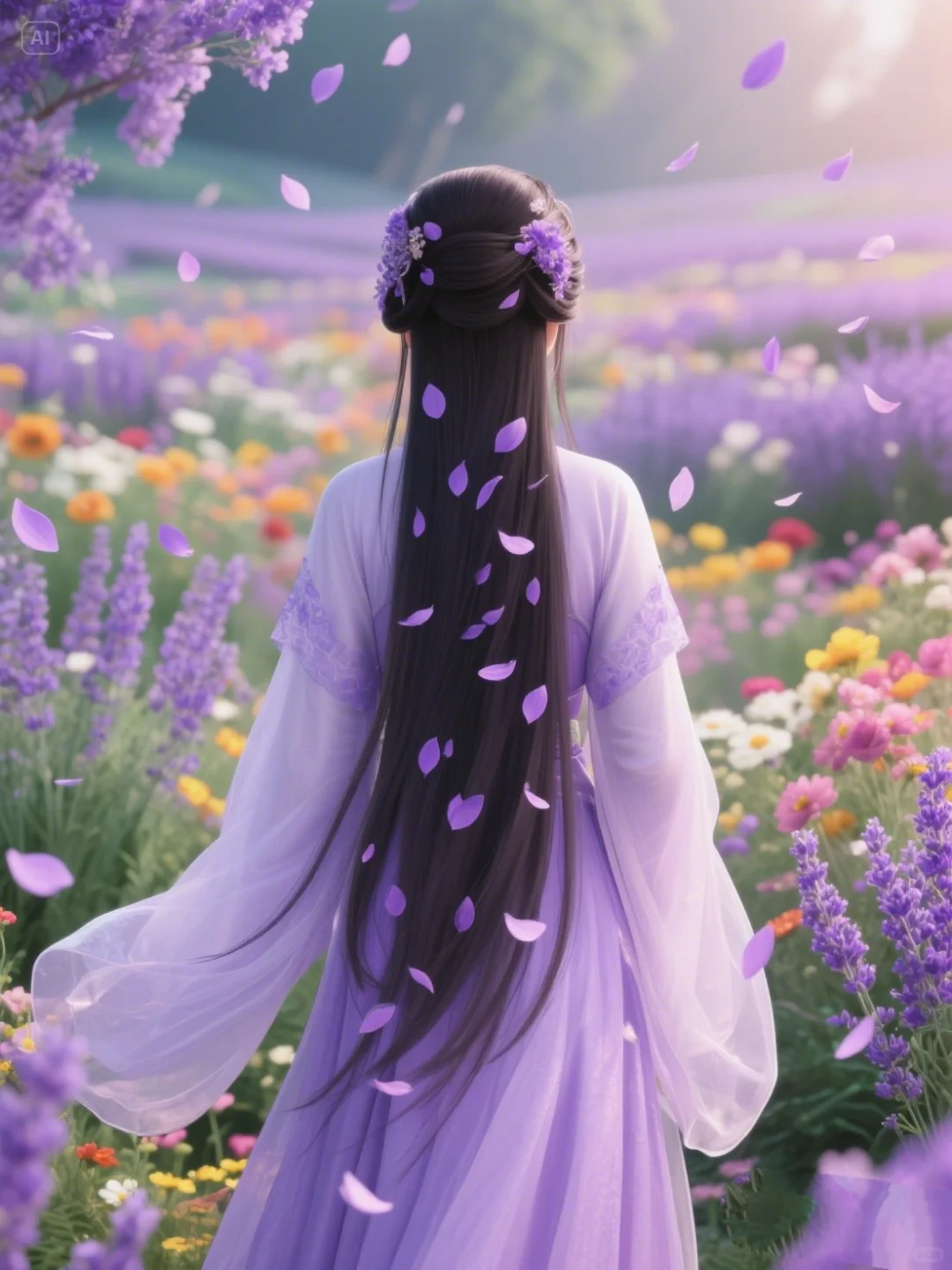梦回千年 须尽欢～紫色系古风背影