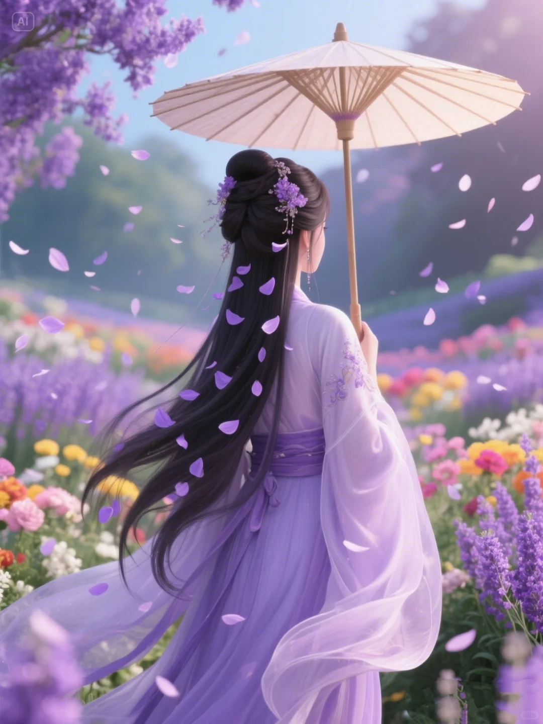 梦回千年 须尽欢～紫色系古风背影