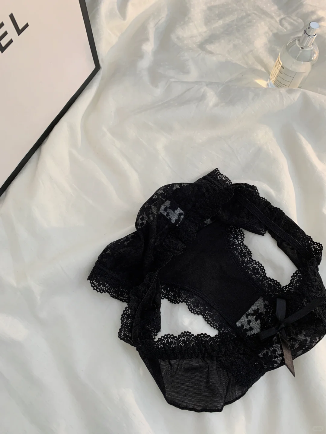 真的好有心机🖤高开叉蕾丝内裤也太会了吧
