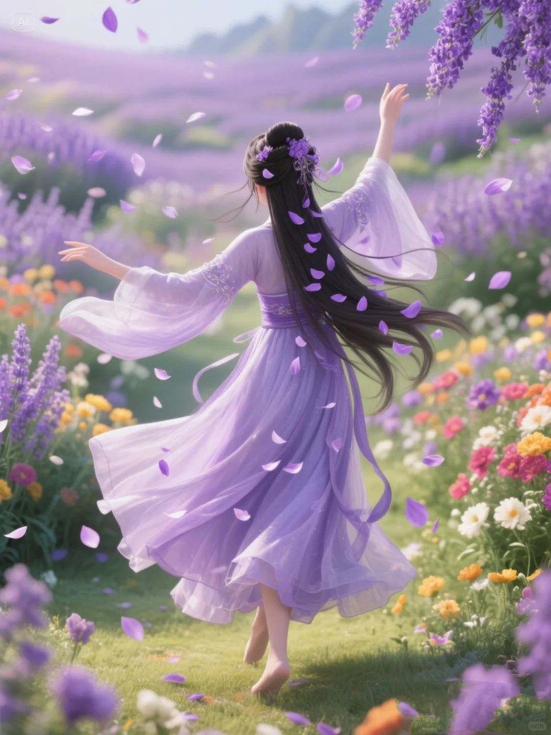 梦回千年 须尽欢～紫色系古风背影