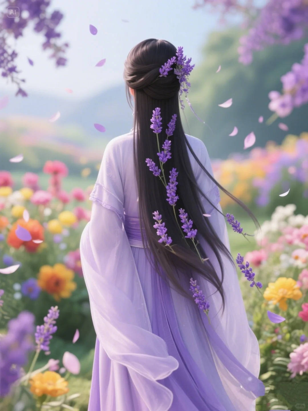 梦回千年 须尽欢～紫色系古风背影