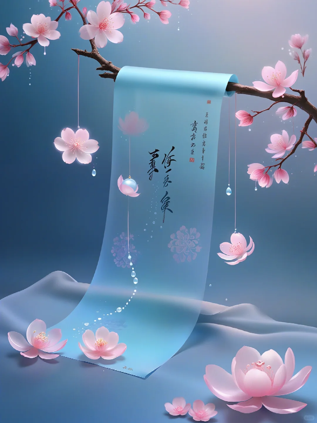 桃花浅深处，似匀深浅妆