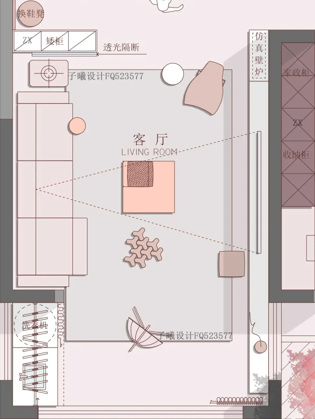 122㎡户型改造|独居女生的家是怎么样的？