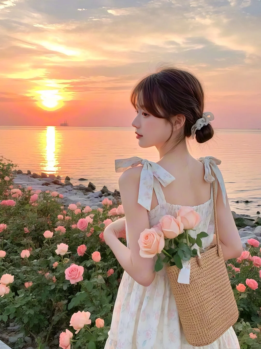 女生头像🌴氛围感背影自在逍遥女头