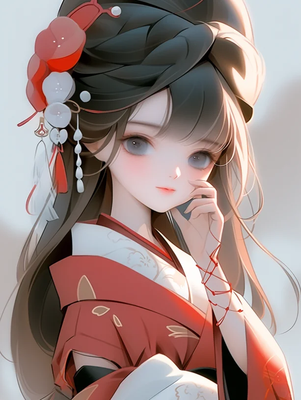 端庄美丽，娴静而高贵的古代美女。