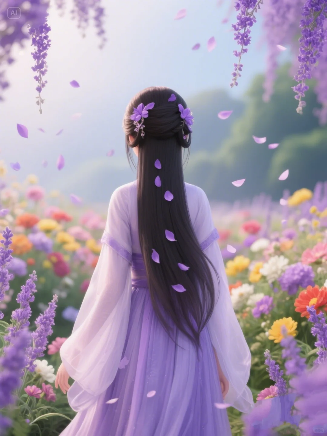 梦回千年 须尽欢～紫色系古风背影