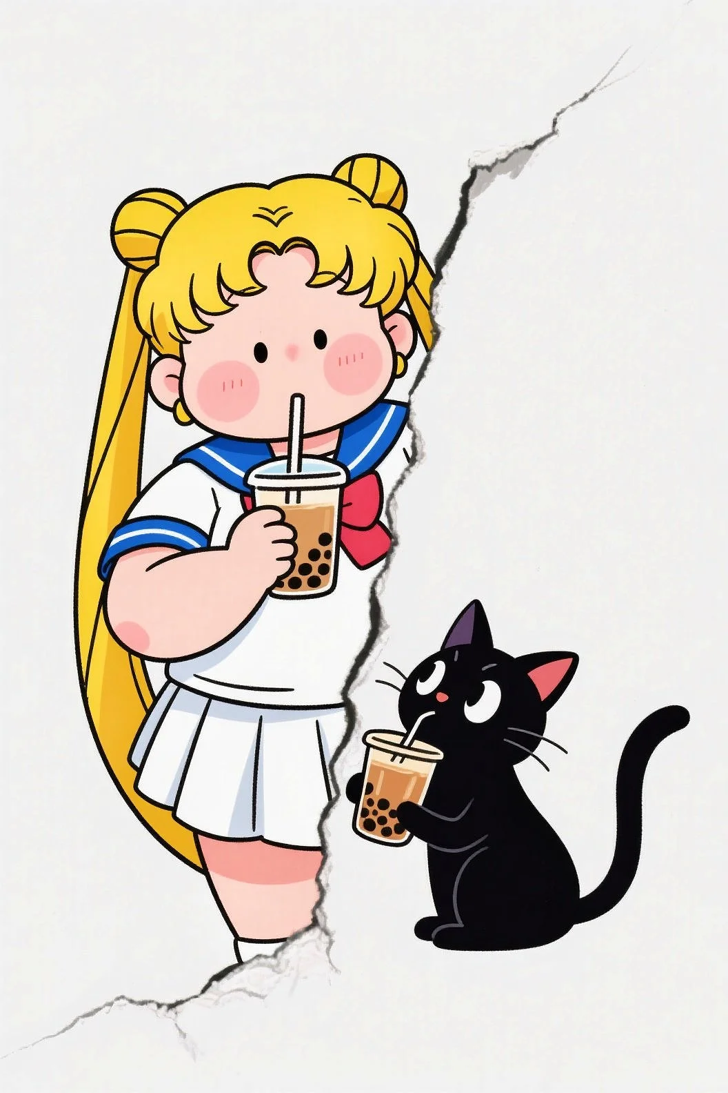 被美少女和她的猫治愈了！手机壁纸