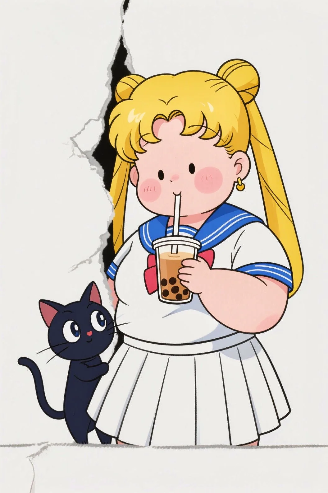 被美少女和她的猫治愈了！手机壁纸
