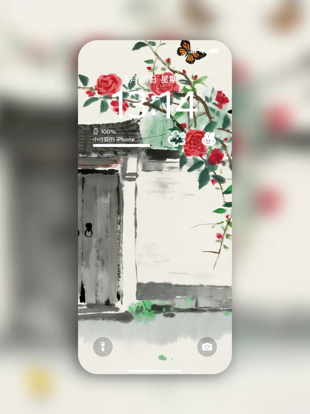 壁纸| #87 |古墙花影