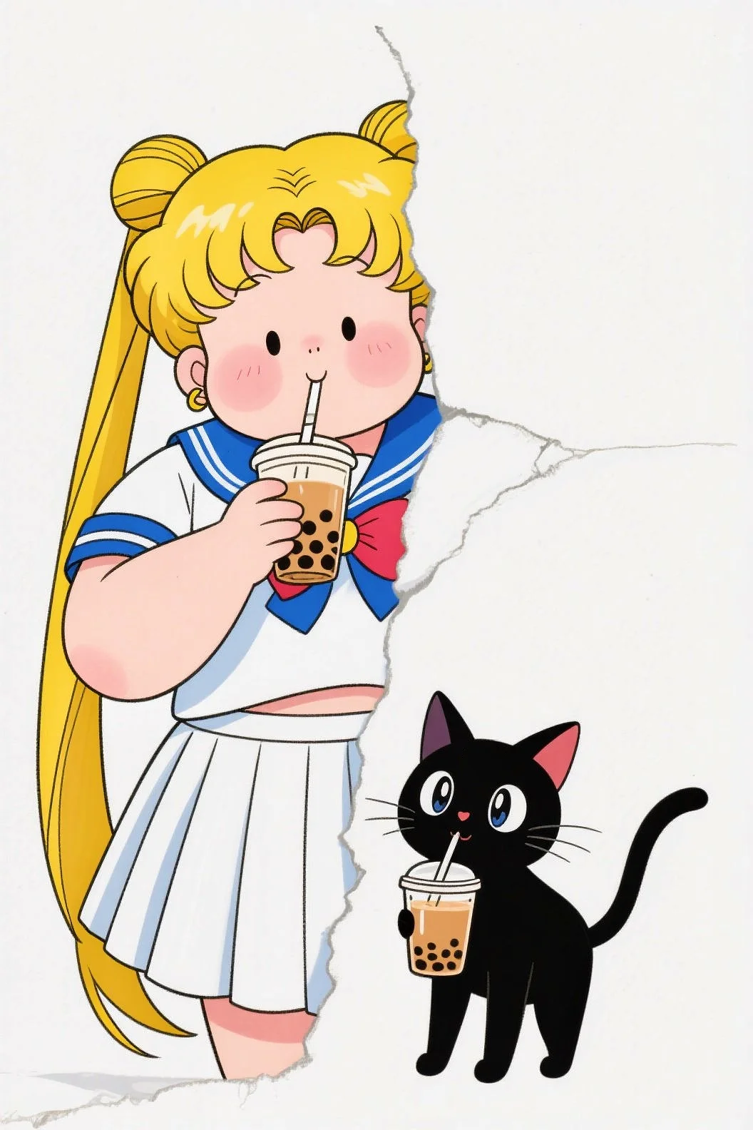 被美少女和她的猫治愈了！手机壁纸