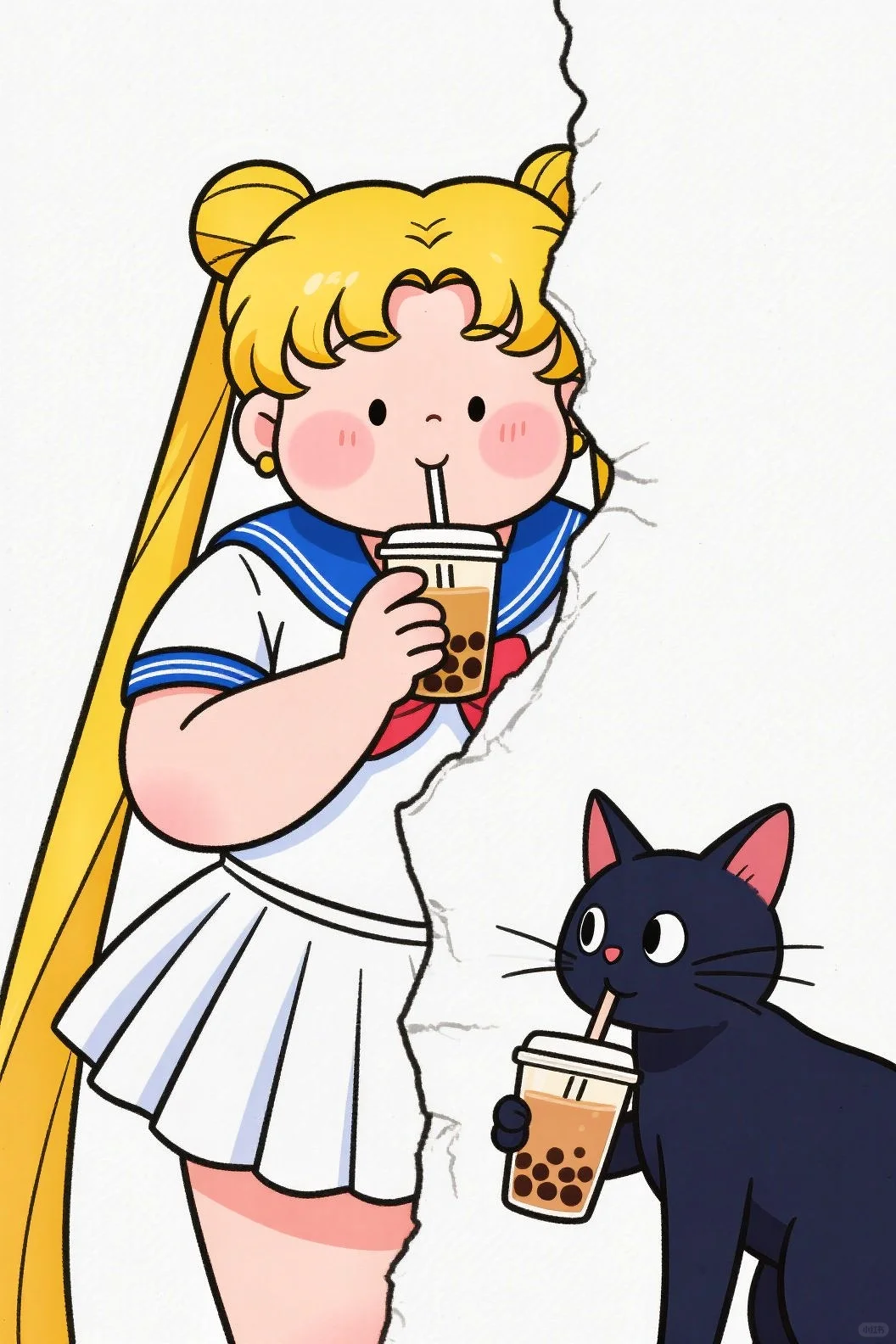 被美少女和她的猫治愈了！手机壁纸