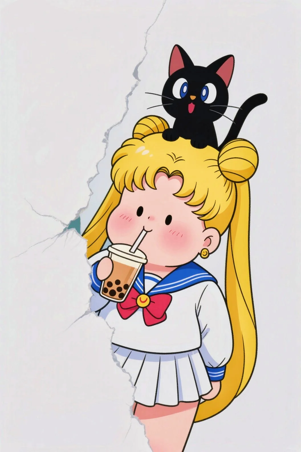 被美少女和她的猫治愈了！手机壁纸