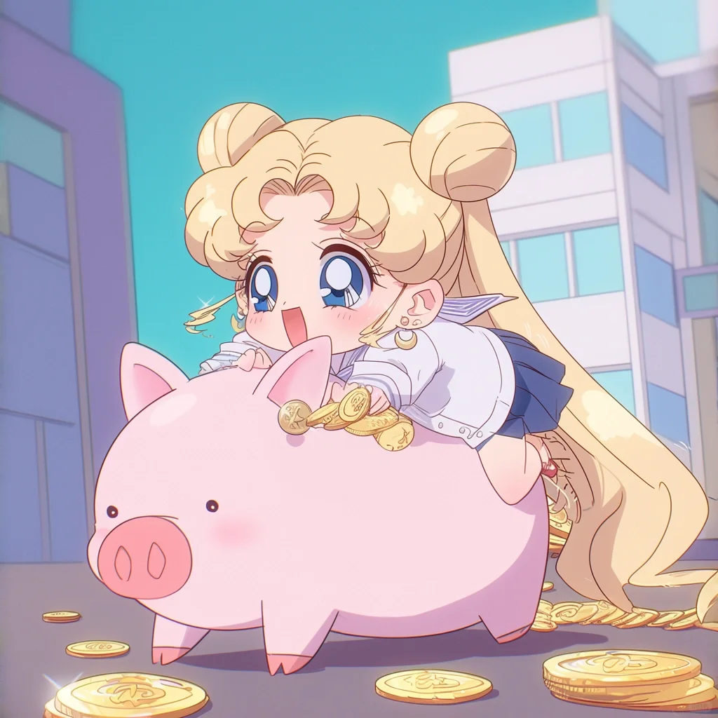 滴滴飞猪暴富版🐷奶茶头像🥤美少女战士
