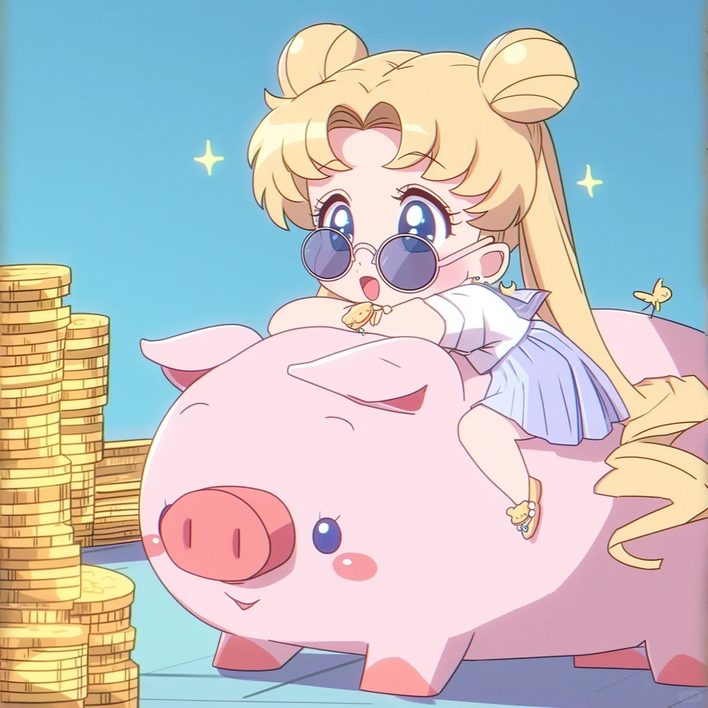 滴滴飞猪暴富版🐷奶茶头像🥤美少女战士