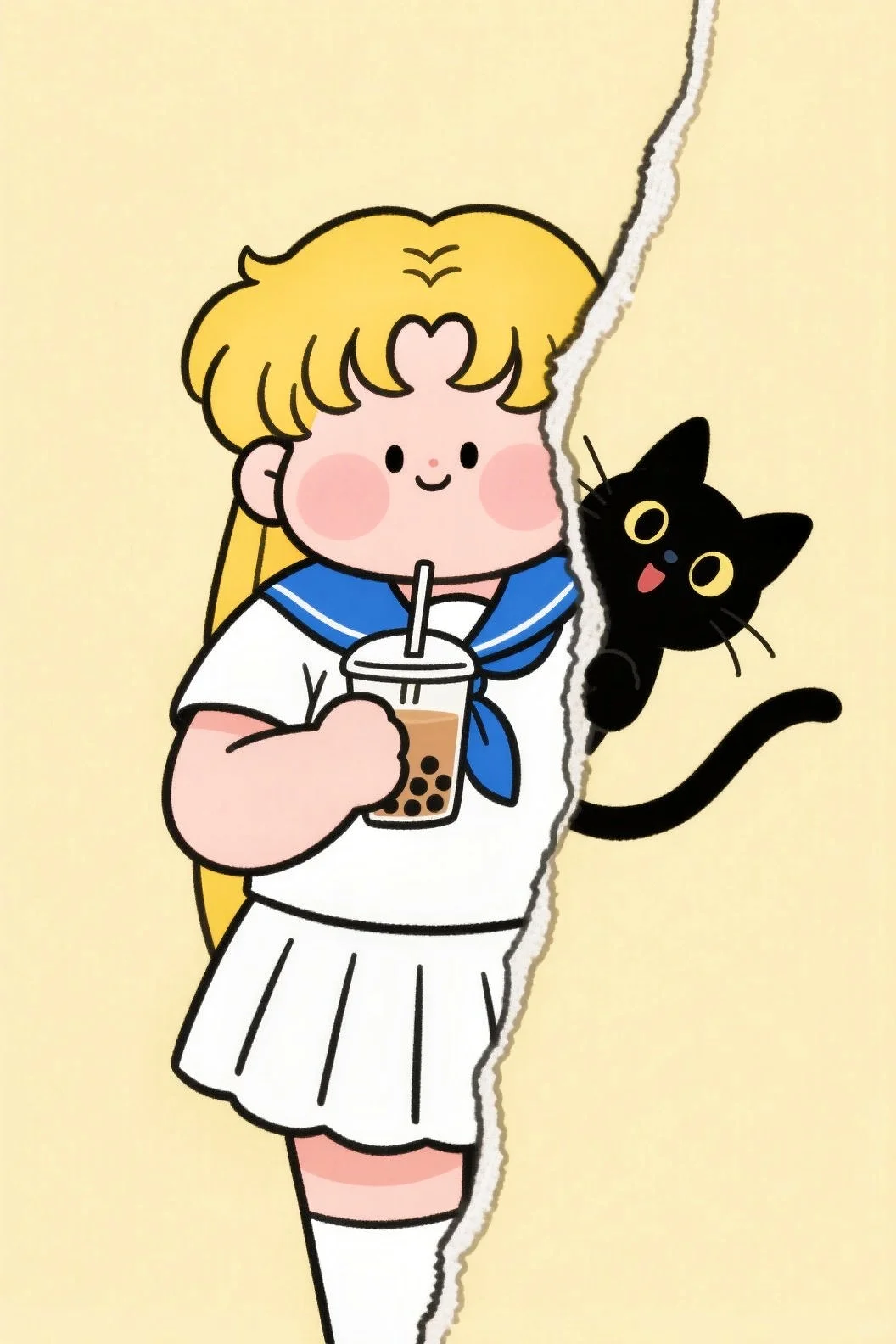 被美少女和她的猫治愈了！手机壁纸