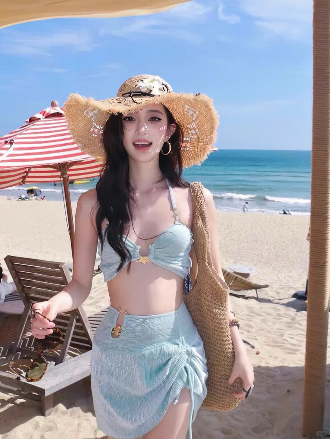 夏日海边穿搭｜氛围感比基尼美疯了