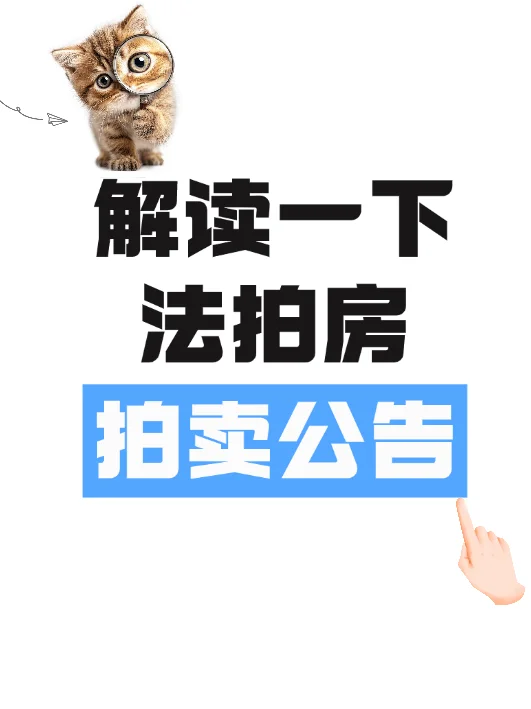 解读一下法拍房拍卖公告