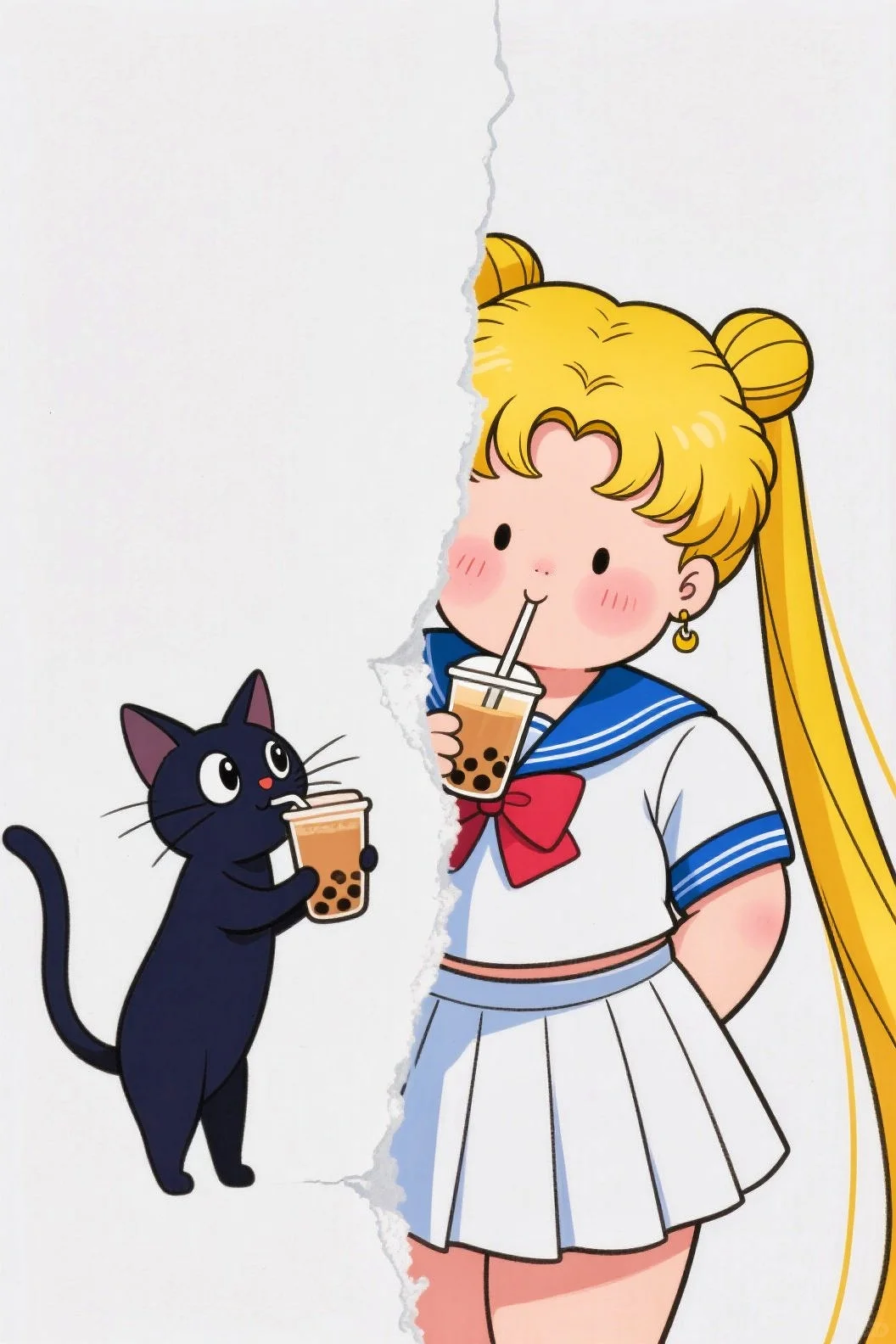 被美少女和她的猫治愈了！手机壁纸