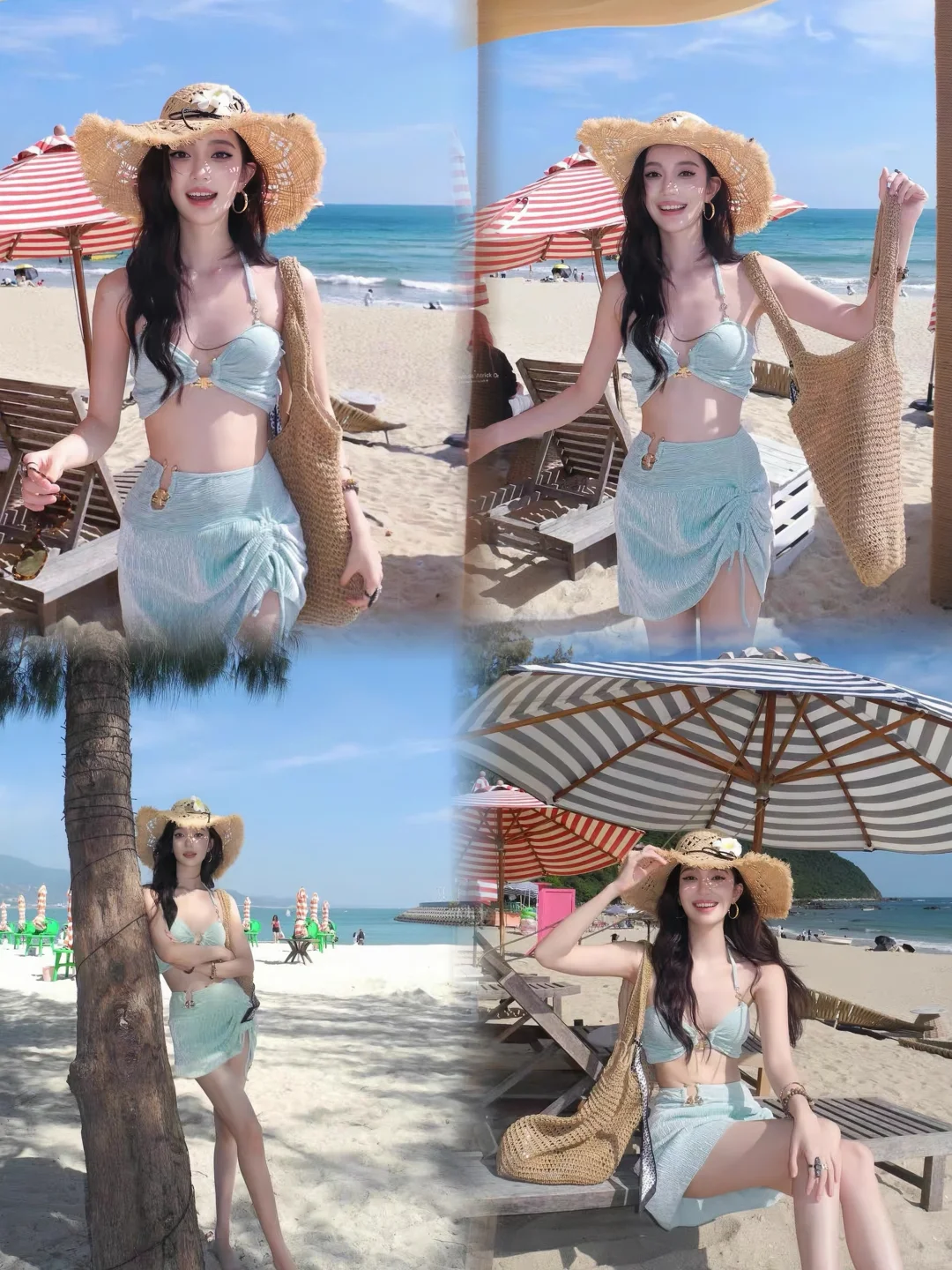 夏日海边穿搭｜氛围感比基尼美疯了