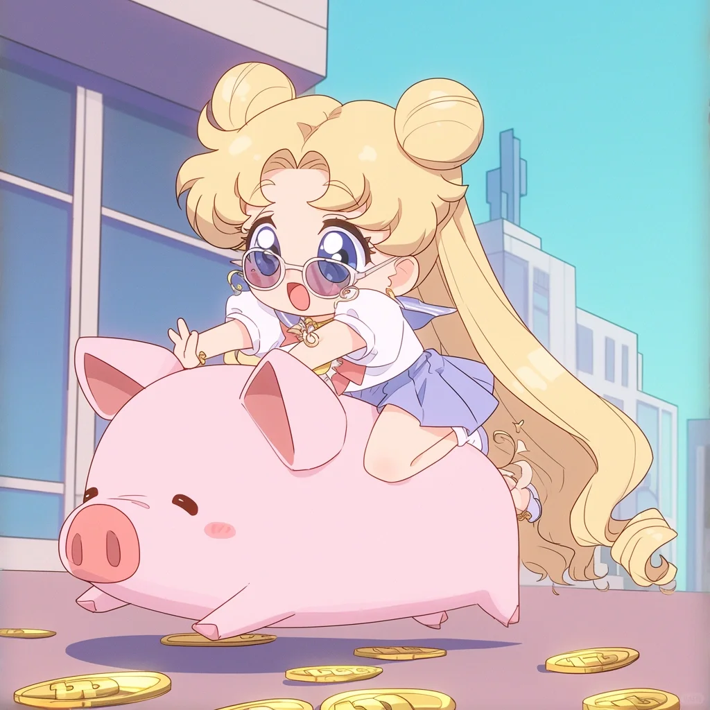 滴滴飞猪暴富版🐷奶茶头像🥤美少女战士