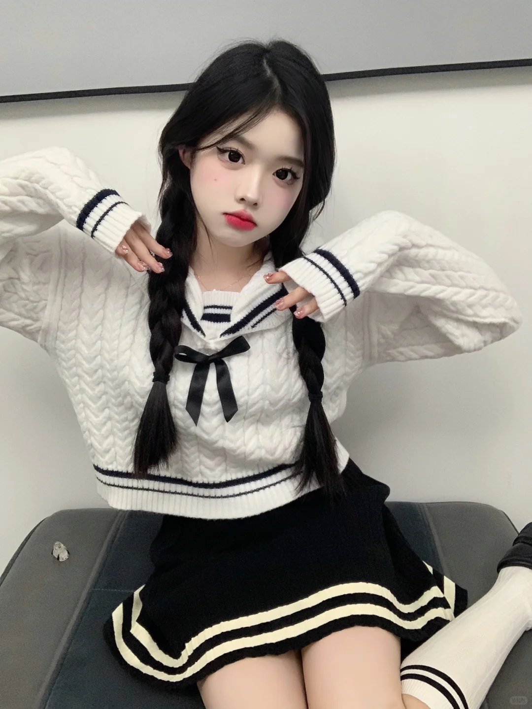 双马尾好有邻家女孩感～