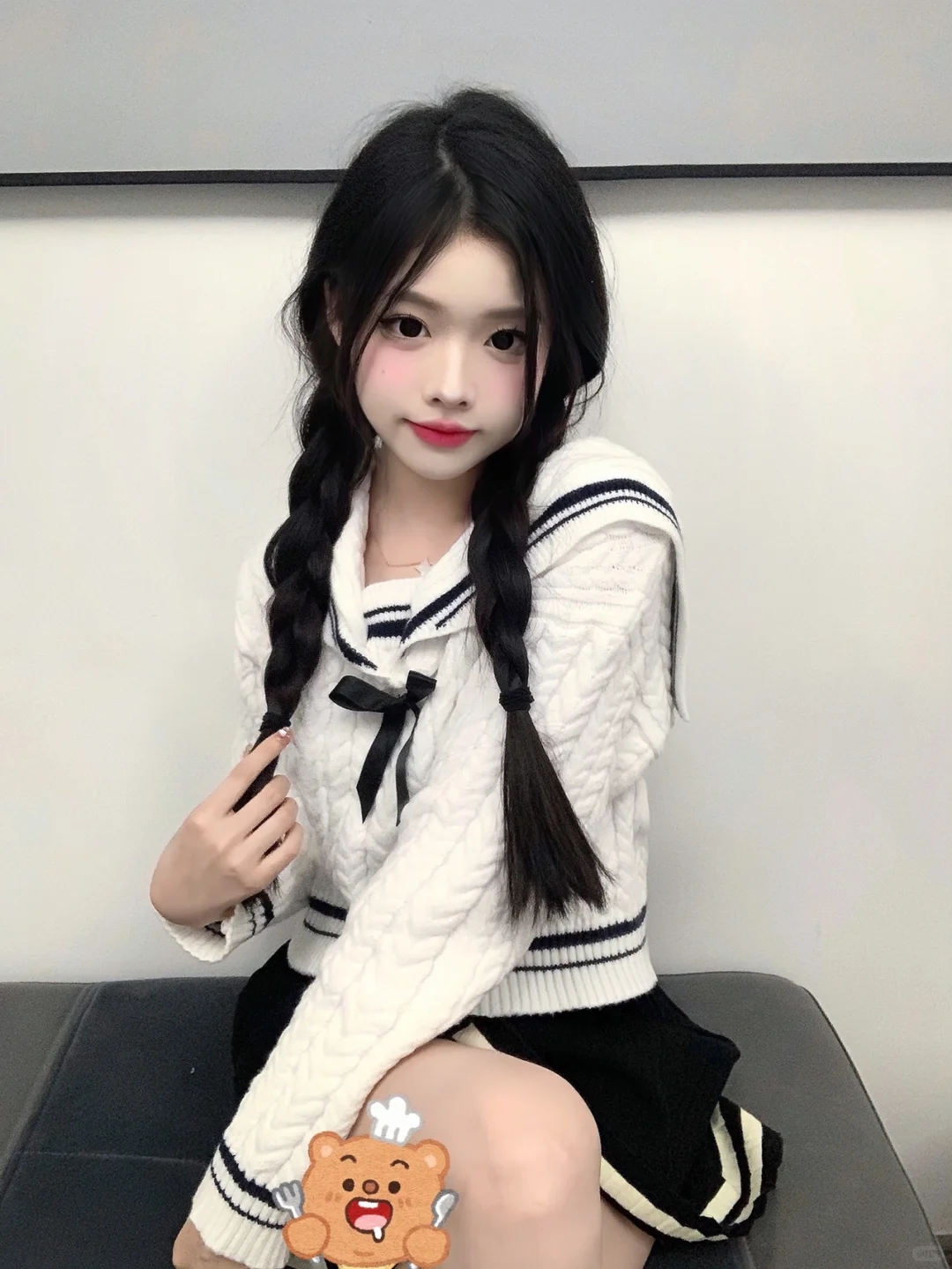 双马尾好有邻家女孩感～