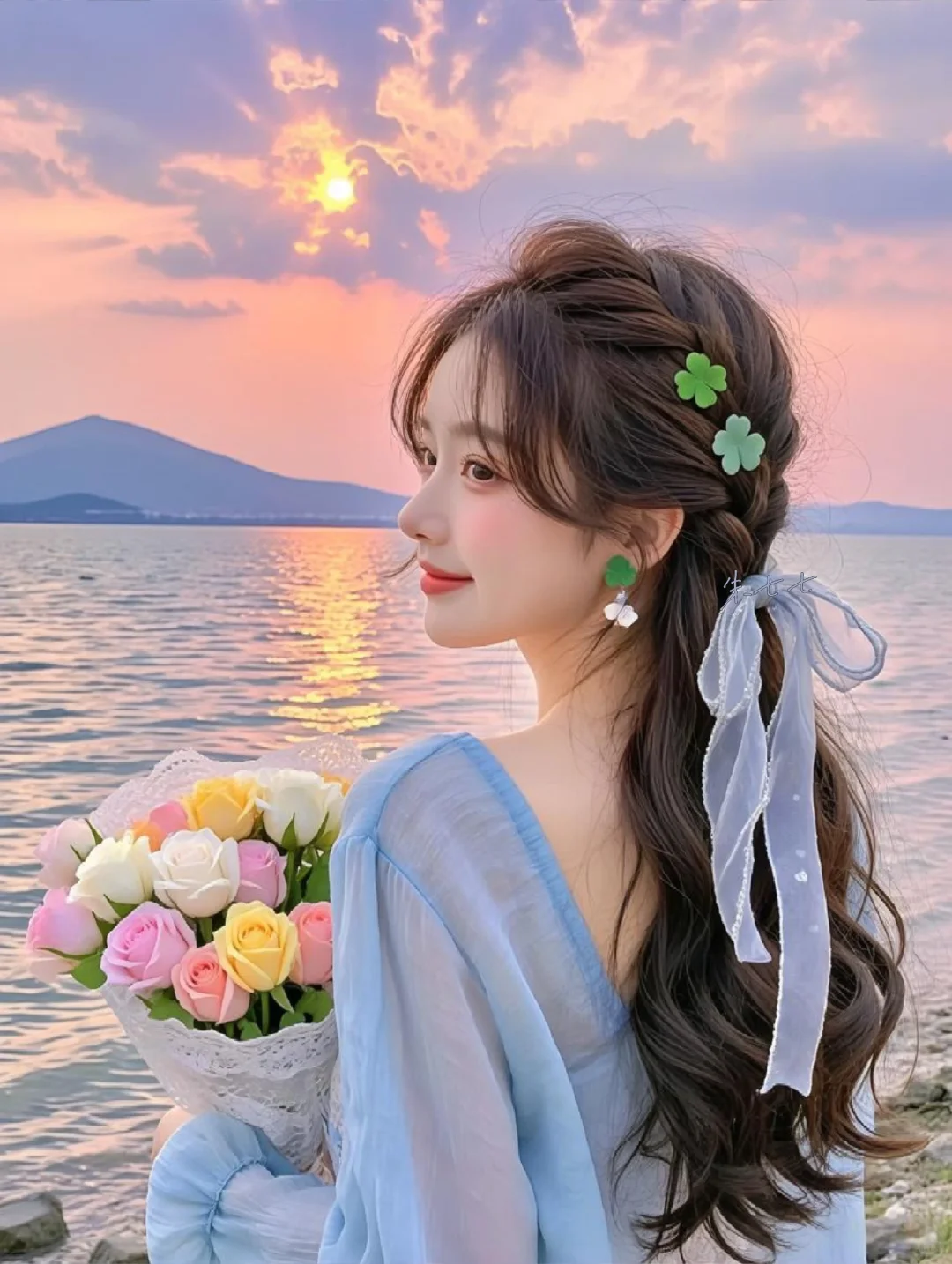 对晚霞和海的偏爱💛