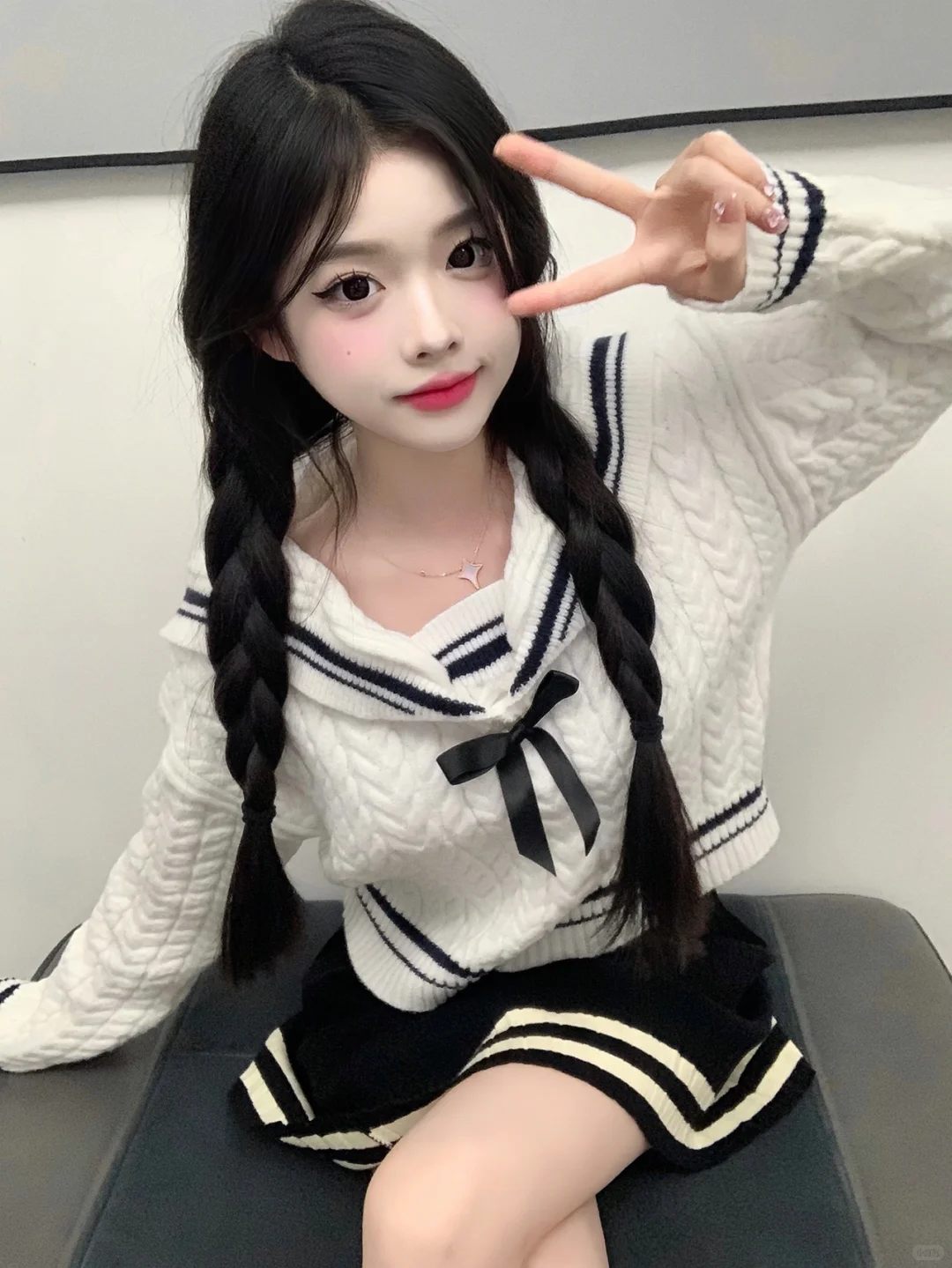 双马尾好有邻家女孩感～