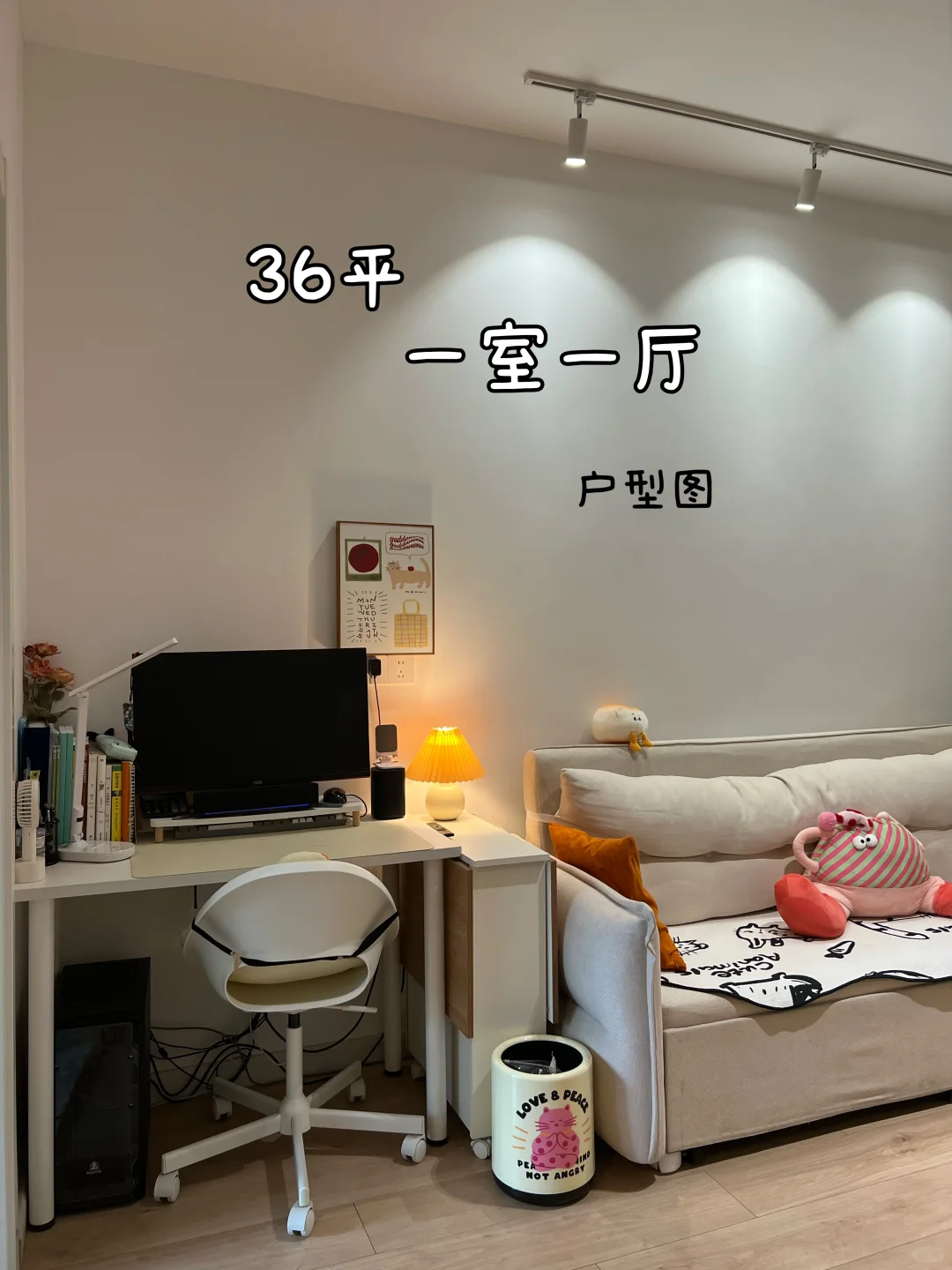 36平一室一厅｜长方形户型参考🏠