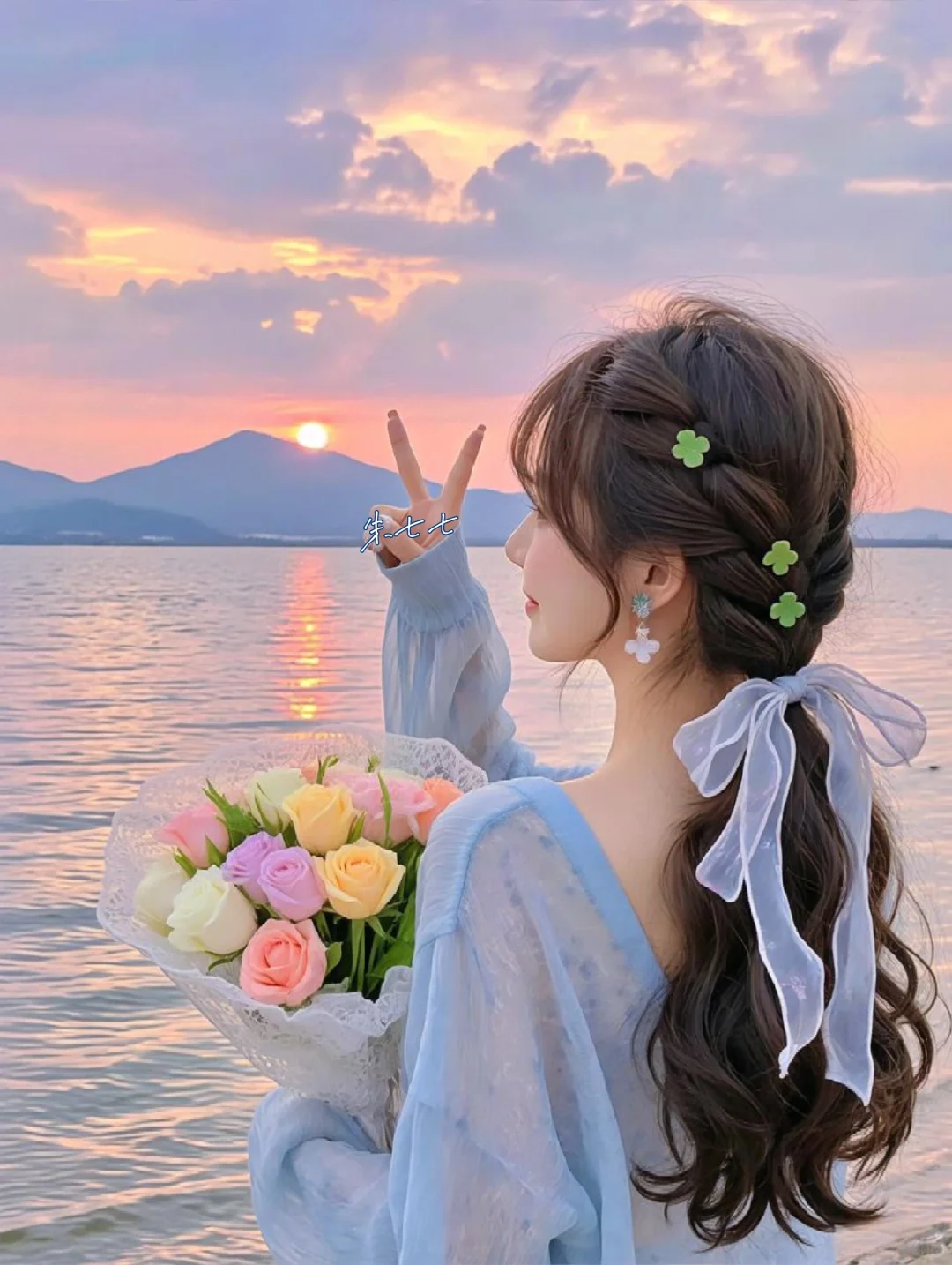 对晚霞和海的偏爱💛