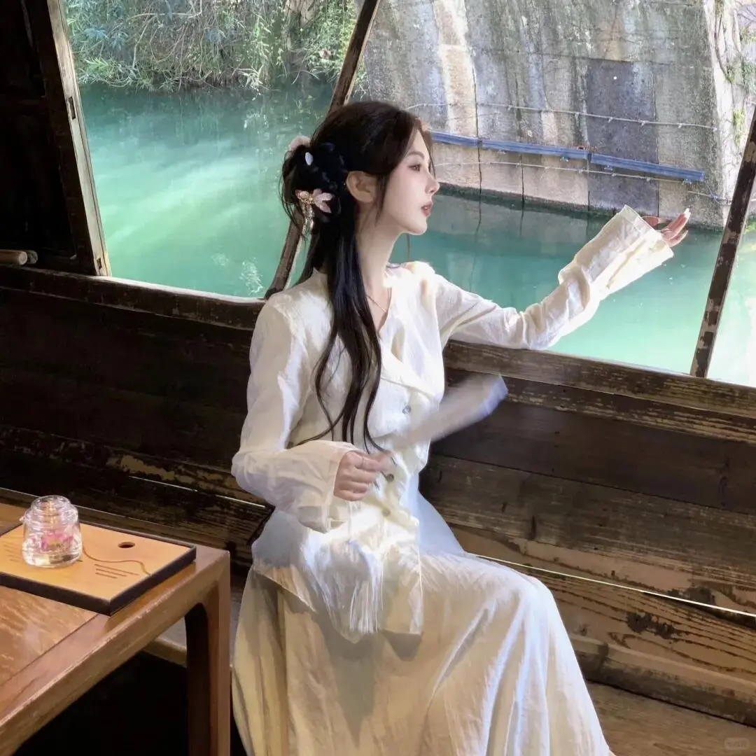 新中式旗袍真人头像