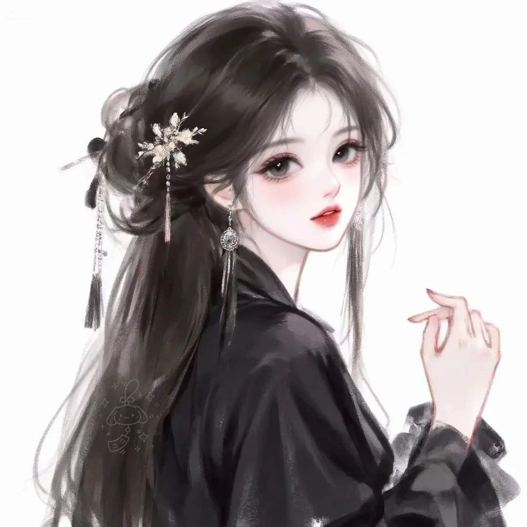 今天画的古风女孩～