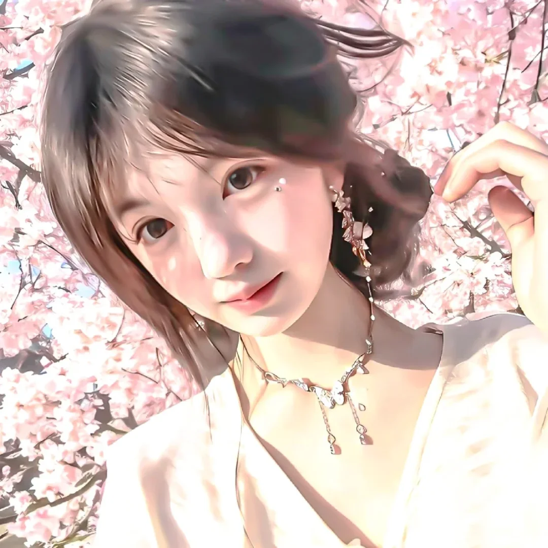 WeChat酒酿樱花雨女头