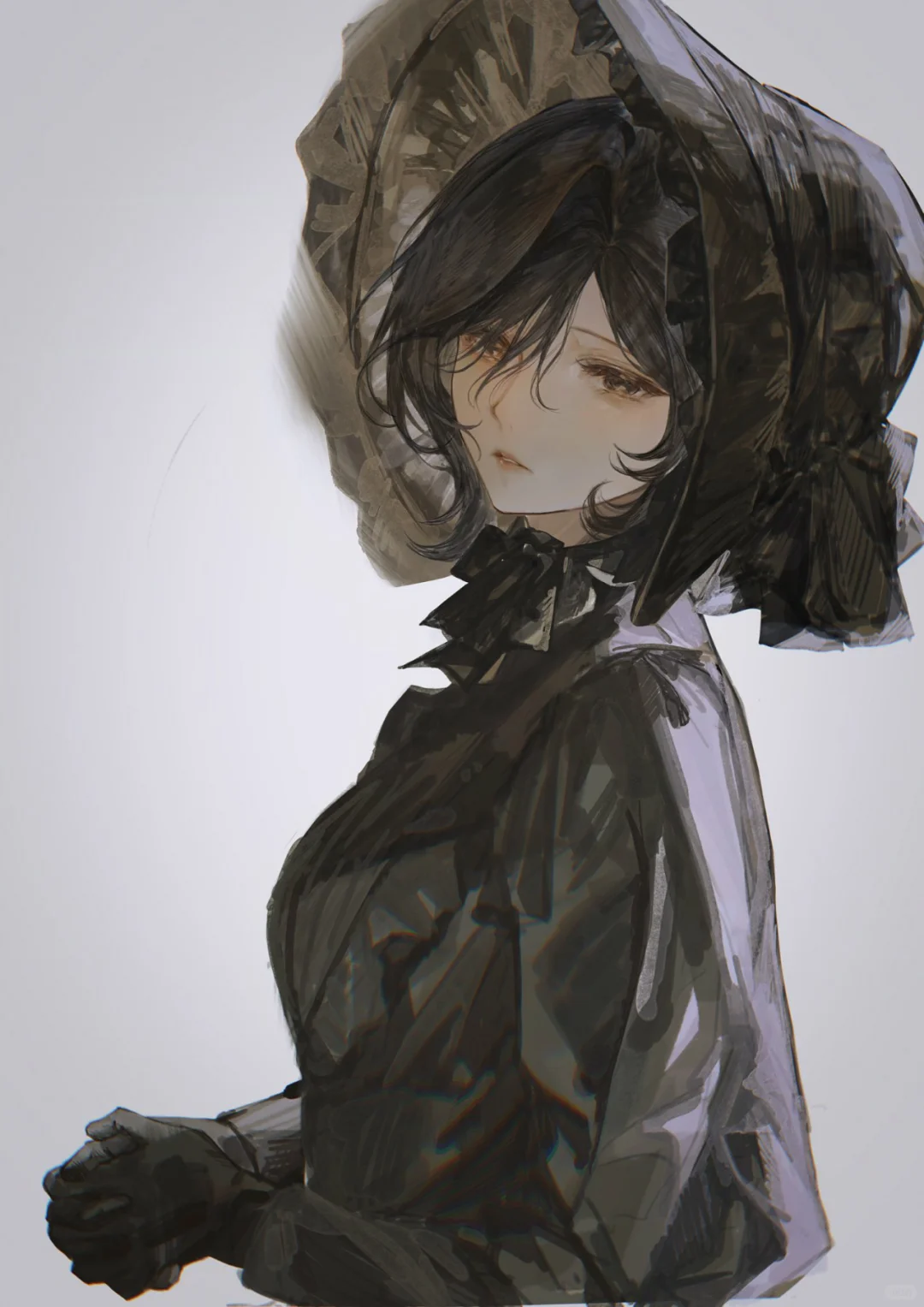 画师moaomao_mo，慵懒又唯美的少女