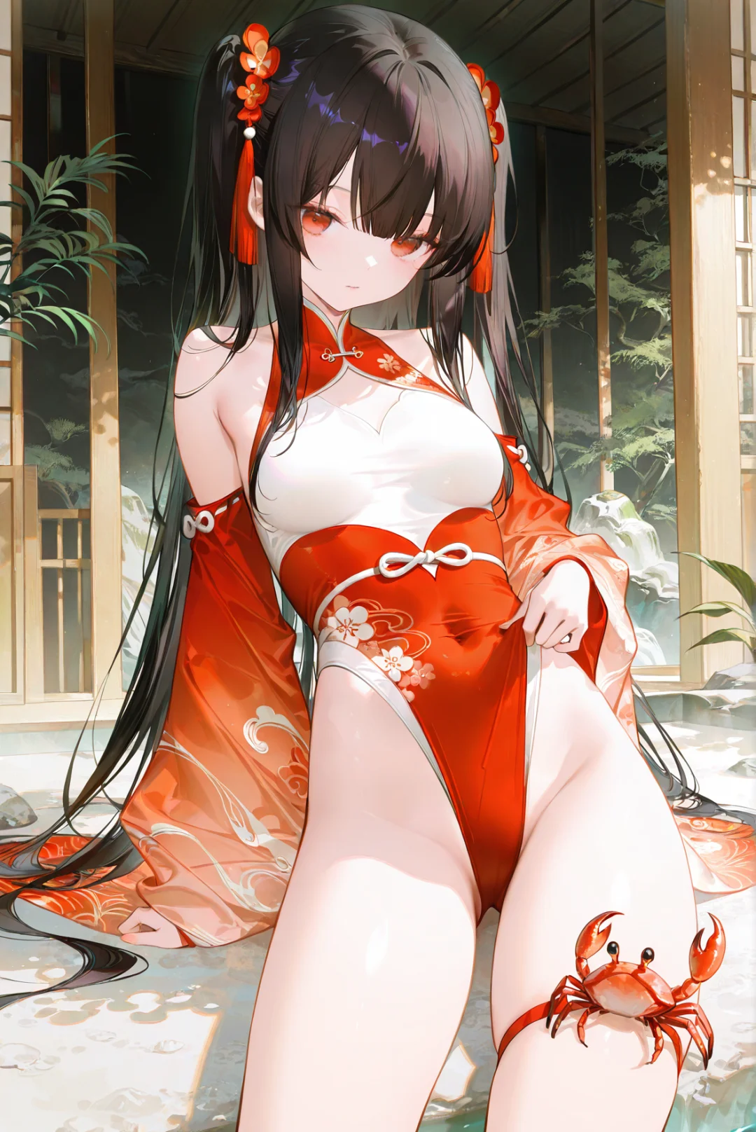 萝莉 白丝 旗袍（抱一下）