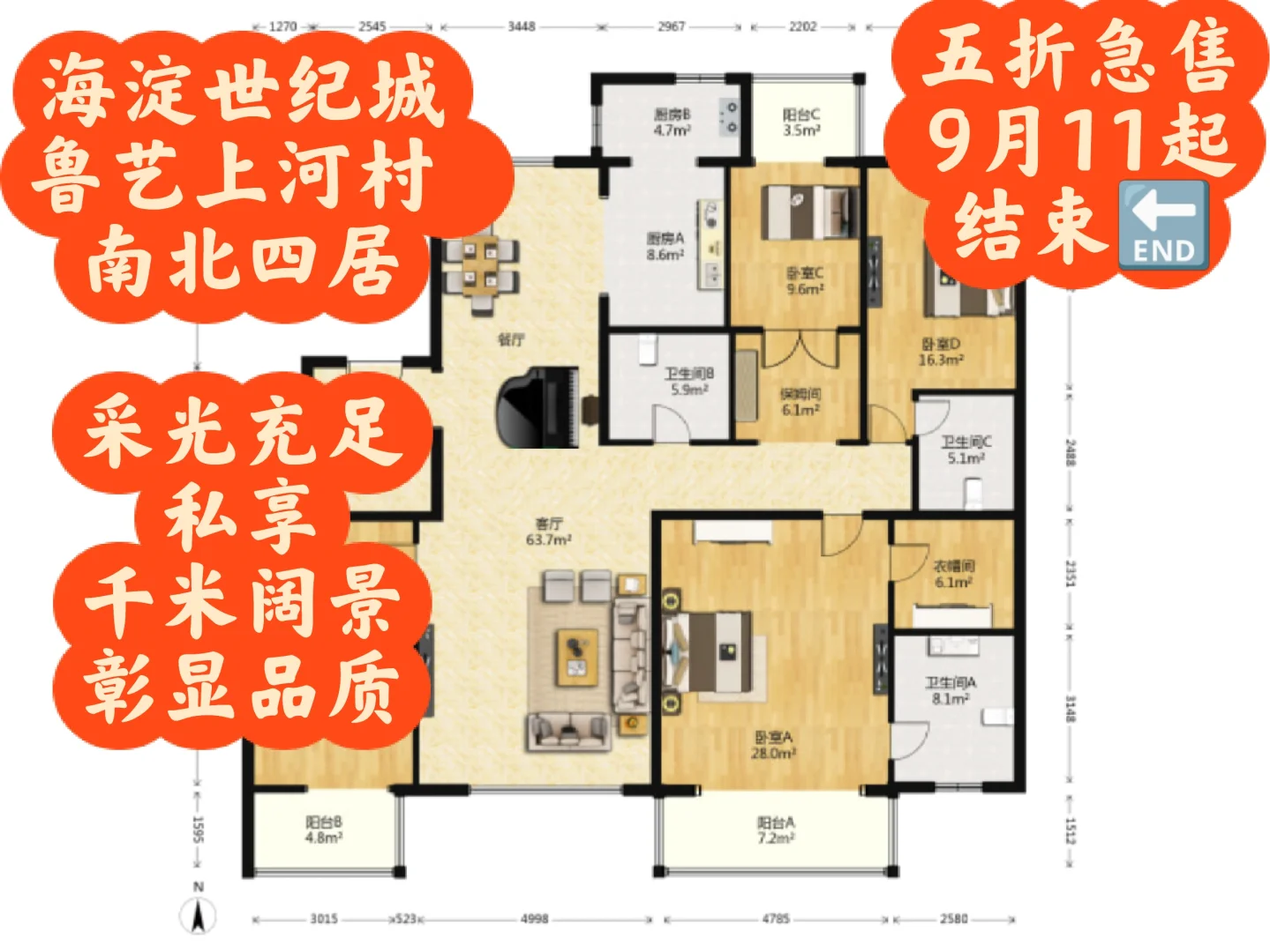 海淀世纪城法拍房，5折上车机会❗