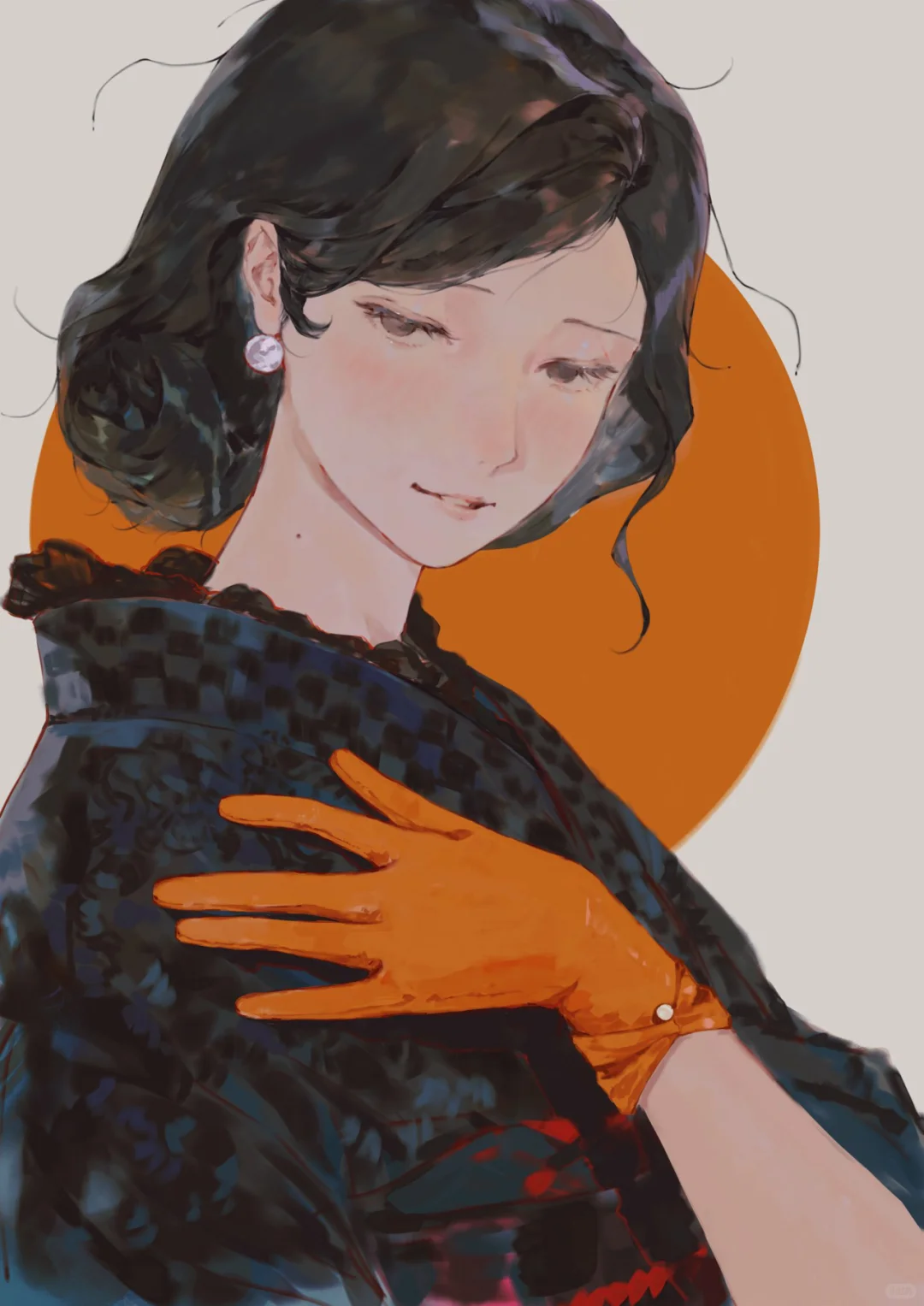 画师moaomao_mo，慵懒又唯美的少女