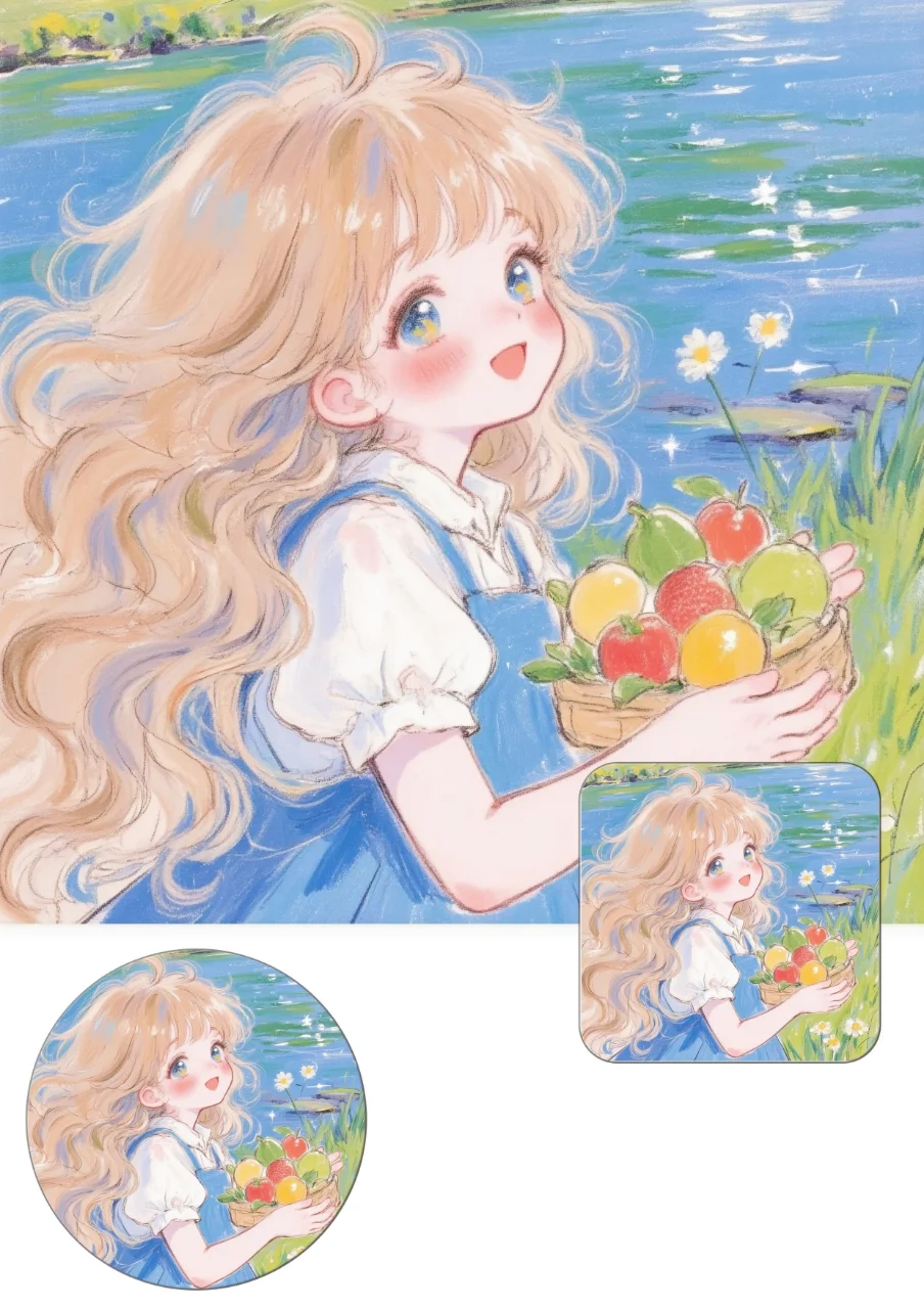 卡通女生头像|闺蜜头像，唯美女生头像！