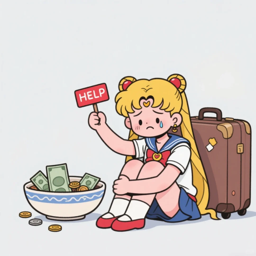 头像_表情包_美少女战士_月野兔_help