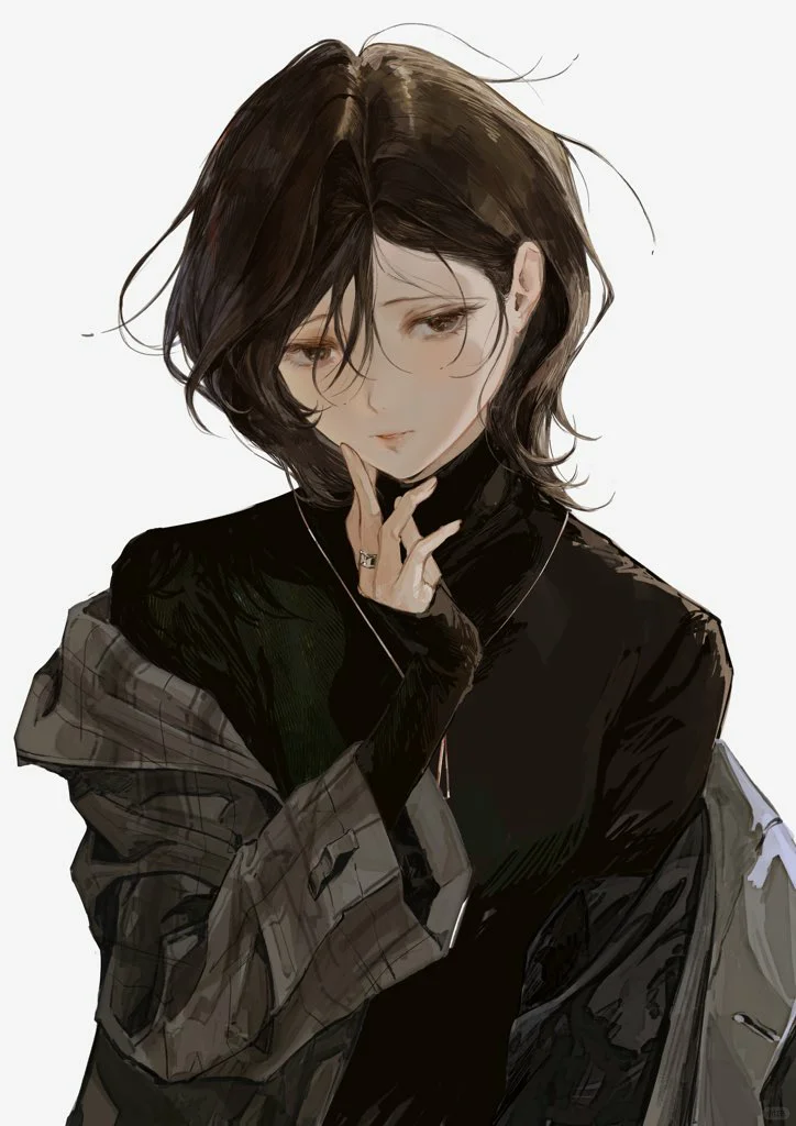 画师moaomao_mo，慵懒又唯美的少女