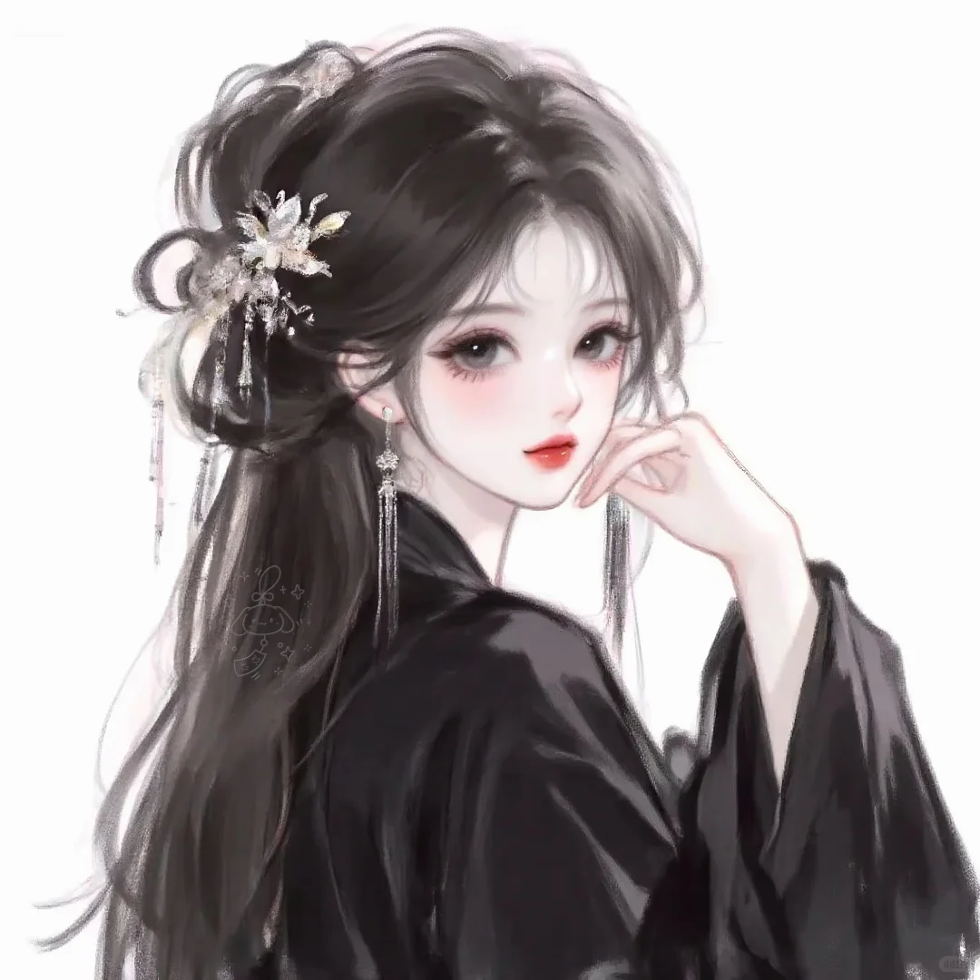 今天画的古风女孩～