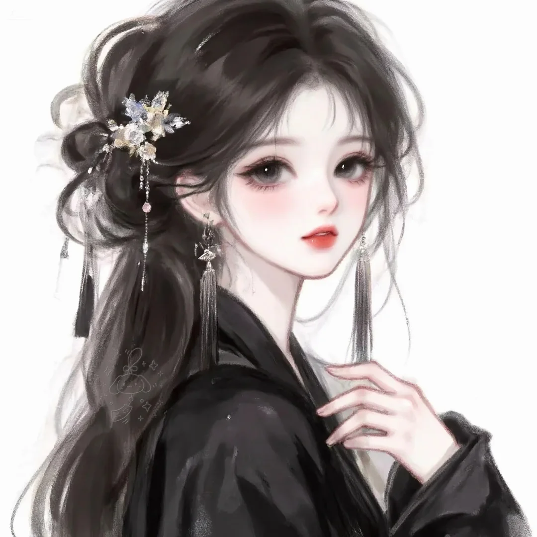 今天画的古风女孩～