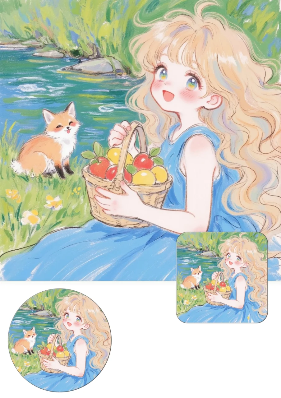 卡通女生头像|闺蜜头像，唯美女生头像！